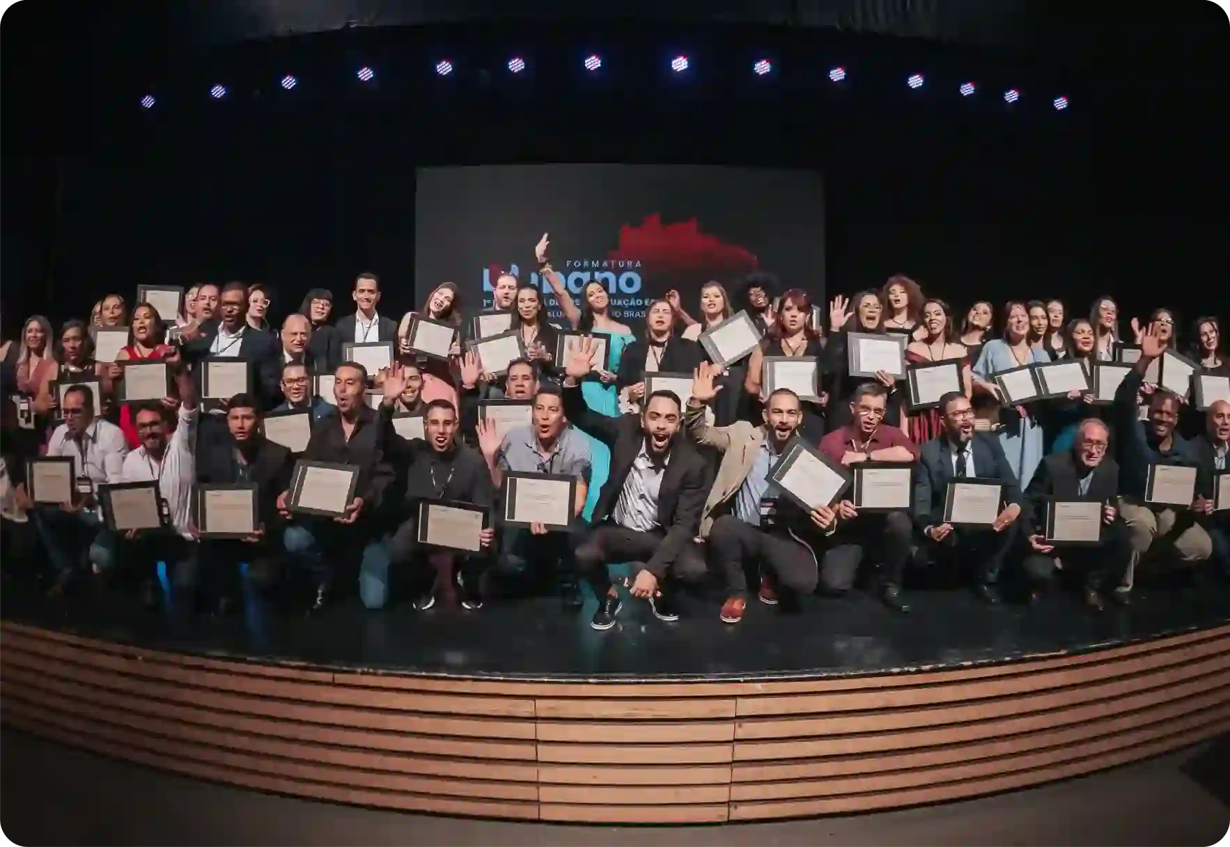 Formatura presencial.